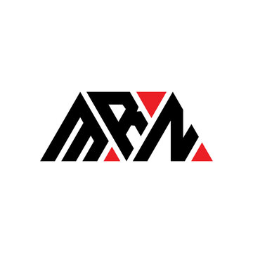 MRN triangle letter logo design with triangle shape. MRN triangle logo design monogram. MRN triangle vector logo template with red color. MRN triangular logo Simple, Elegant, and Luxurious Logo...