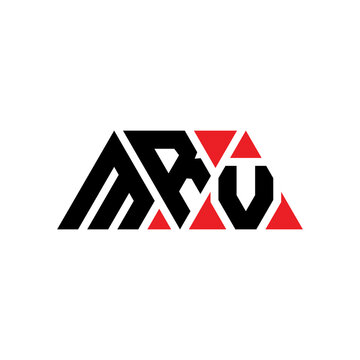 MRV triangle letter logo design with triangle shape. MRV triangle logo design monogram. MRV triangle vector logo template with red color. MRV triangular logo Simple, Elegant, and Luxurious Logo...