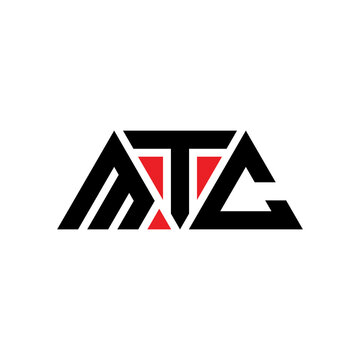 MTC triangle letter logo design with triangle shape. MTC triangle logo design monogram. MTC triangle vector logo template with red color. MTC triangular logo Simple, Elegant, and Luxurious Logo...