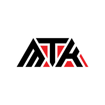 MTK triangle letter logo design with triangle shape. MTK triangle logo design monogram. MTK triangle vector logo template with red color. MTK triangular logo Simple, Elegant, and Luxurious Logo...