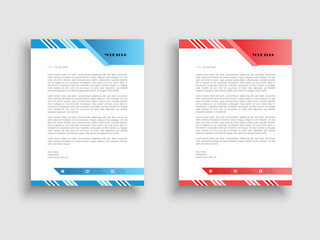 Creative and modern letterhead template design