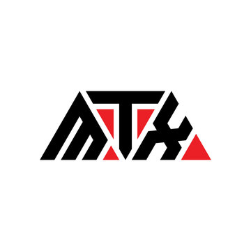 MTX triangle letter logo design with triangle shape. MTX triangle logo design monogram. MTX triangle vector logo template with red color. MTX triangular logo Simple, Elegant, and Luxurious Logo...