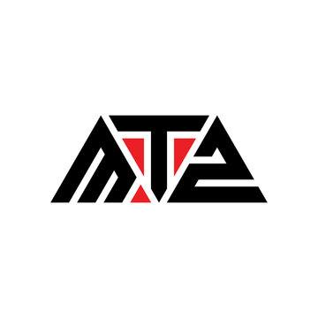 MTZ triangle letter logo design with triangle shape. MTZ triangle logo design monogram. MTZ triangle vector logo template with red color. MTZ triangular logo Simple, Elegant, and Luxurious Logo...