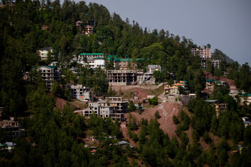 Obraz premium view of the village of the mountains