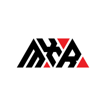 MXR triangle letter logo design with triangle shape. MXR triangle logo design monogram. MXR triangle vector logo template with red color. MXR triangular logo Simple, Elegant, and Luxurious Logo...