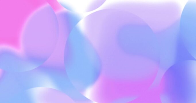 Animation of glowing multi coloured gradient abstract out of focus shapes