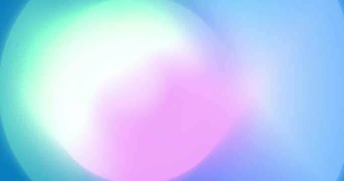 Animation of glowing multi coloured gradient abstract out of focus shapes