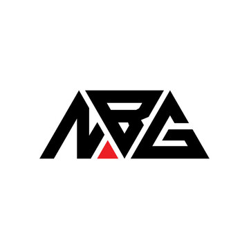 NBG triangle letter logo design with triangle shape. NBG triangle logo design monogram. NBG triangle vector logo template with red color. NBG triangular logo Simple, Elegant, and Luxurious Logo...