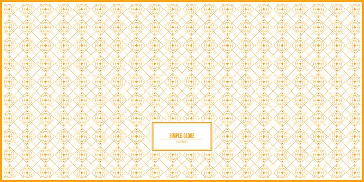 simple design of yellow globe pattern