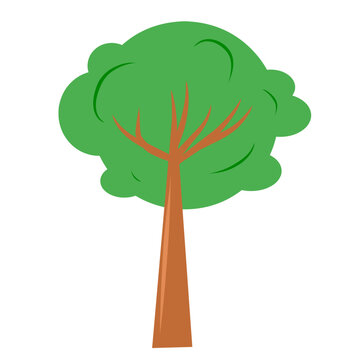 Flat Trees design vector
