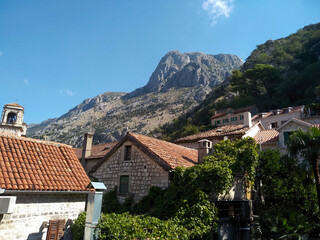 Fototapeta na wymiar View of the old town of Kotor, Montenegro
