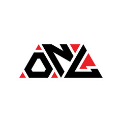 ONL triangle letter logo design with triangle shape. ONL triangle logo design monogram. ONL triangle vector logo template with red color. ONL triangular logo Simple, Elegant, and Luxurious Logo...