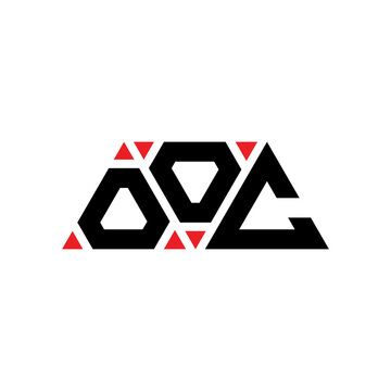 OOC triangle letter logo design with triangle shape. OOC triangle logo design monogram. OOC triangle vector logo template with red color. OOC triangular logo Simple, Elegant, and Luxurious Logo...