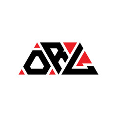 ORL triangle letter logo design with triangle shape. ORL triangle logo design monogram. ORL triangle vector logo template with red color. ORL triangular logo Simple, Elegant, and Luxurious Logo...