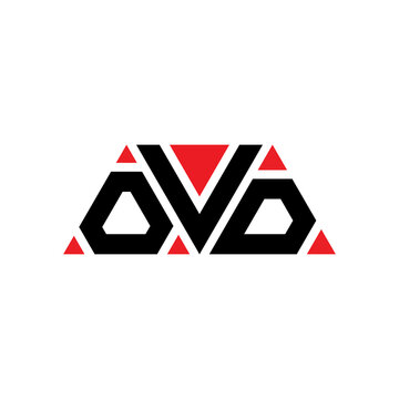 OVD triangle letter logo design with triangle shape. OVD triangle logo design monogram. OVD triangle vector logo template with red color. OVD triangular logo Simple, Elegant, and Luxurious Logo...