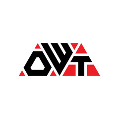 OWT triangle letter logo design with triangle shape. OWT triangle logo design monogram. OWT triangle vector logo template with red color. OWT triangular logo Simple, Elegant, and Luxurious Logo...