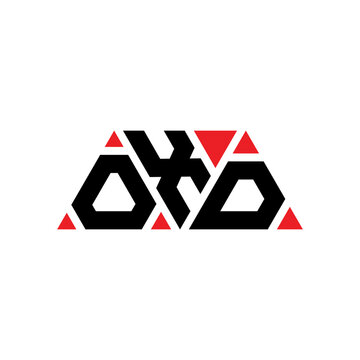 OXD triangle letter logo design with triangle shape. OXD triangle logo design monogram. OXD triangle vector logo template with red color. OXD triangular logo Simple, Elegant, and Luxurious Logo...