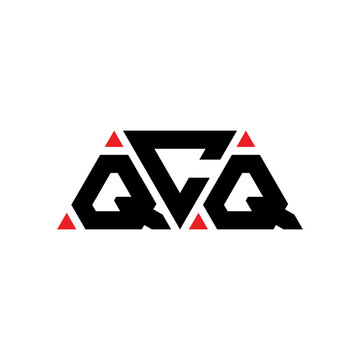 QCQ triangle letter logo design with triangle shape. QCQ triangle logo design monogram. QCQ triangle vector logo template with red color. QCQ triangular logo Simple, Elegant, and Luxurious Logo...