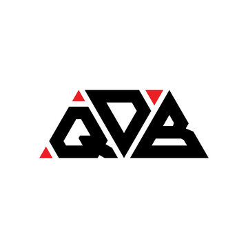 QDB triangle letter logo design with triangle shape. QDB triangle logo design monogram. QDB triangle vector logo template with red color. QDB triangular logo Simple, Elegant, and Luxurious Logo...