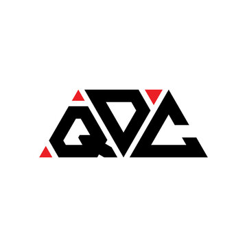 QDC triangle letter logo design with triangle shape. QDC triangle logo design monogram. QDC triangle vector logo template with red color. QDC triangular logo Simple, Elegant, and Luxurious Logo...