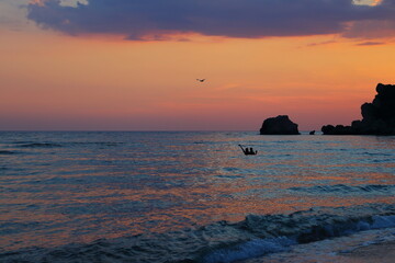 Fototapeta premium sunset over the sea