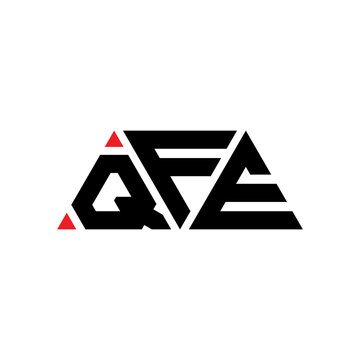 QFE triangle letter logo design with triangle shape. QFE triangle logo design monogram. QFE triangle vector logo template with red color. QFE triangular logo Simple, Elegant, and Luxurious Logo...