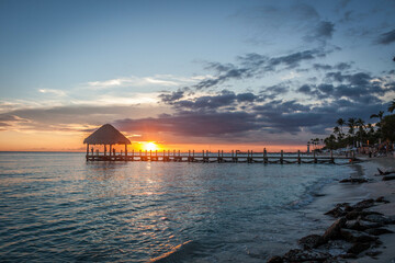 sunset in dominicus republica dominicana