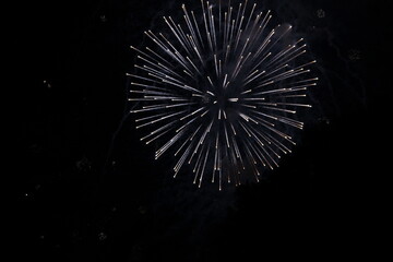 Obraz premium 4th of July fireworks in a night sky