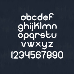 Obraz premium Font for your project. Vector font. Vector Illustration