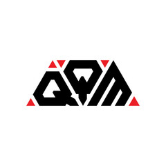 QQM triangle letter logo design with triangle shape. QQM triangle logo design monogram. QQM triangle vector logo template with red color. QQM triangular logo Simple, Elegant, and Luxurious Logo...