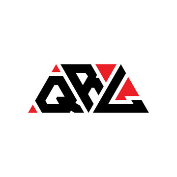 QRL triangle letter logo design with triangle shape. QRL triangle logo design monogram. QRL triangle vector logo template with red color. QRL triangular logo Simple, Elegant, and Luxurious Logo...