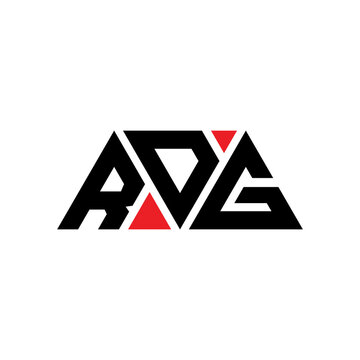 RDG triangle letter logo design with triangle shape. RDG triangle logo design monogram. RDG triangle vector logo template with red color. RDG triangular logo Simple, Elegant, and Luxurious Logo...