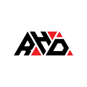 RHD triangle letter logo design with triangle shape. RHD triangle logo design monogram. RHD triangle vector logo template with red color. RHD triangular logo Simple, Elegant, and Luxurious Logo...