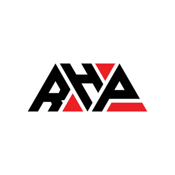 RHP triangle letter logo design with triangle shape. RHP triangle logo design monogram. RHP triangle vector logo template with red color. RHP triangular logo Simple, Elegant, and Luxurious Logo...