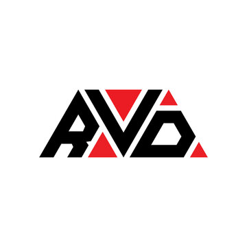 RVD triangle letter logo design with triangle shape. RVD triangle logo design monogram. RVD triangle vector logo template with red color. RVD triangular logo Simple, Elegant, and Luxurious Logo...