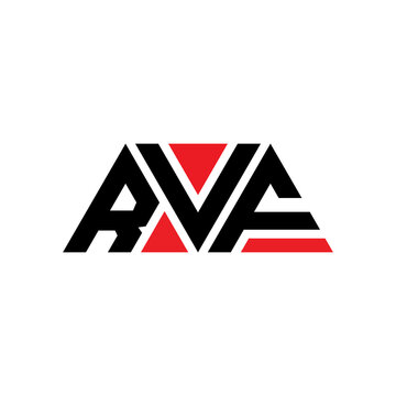 RVF triangle letter logo design with triangle shape. RVF triangle logo design monogram. RVF triangle vector logo template with red color. RVF triangular logo Simple, Elegant, and Luxurious Logo...