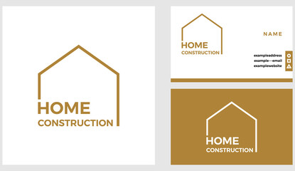 Home construction logo icon template