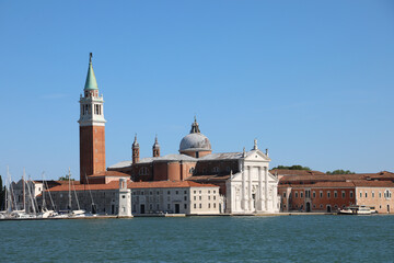 Fototapeta na wymiar Curch of Saint Geroge in Venice and the lagoon