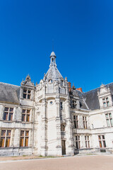 Fototapeta na wymiar Castle of Saint-Aignan in the Loir-et-Cher
