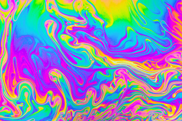 Psychedelic multicolored background abstract. Rainbow colors. patterns background. Photo macro shot...
