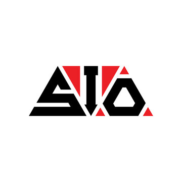 SIO triangle letter logo design with triangle shape. SIO triangle logo design monogram. SIO triangle vector logo template with red color. SIO triangular logo Simple, Elegant, and Luxurious Logo...