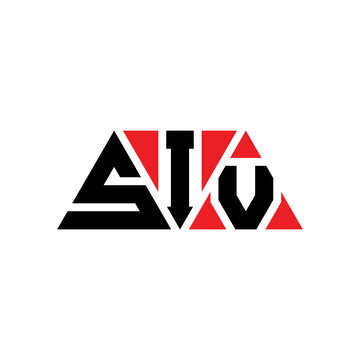 SIV triangle letter logo design with triangle shape. SIV triangle logo design monogram. SIV triangle vector logo template with red color. SIV triangular logo Simple, Elegant, and Luxurious Logo...