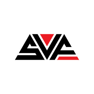 SVF triangle letter logo design with triangle shape. SVF triangle logo design monogram. SVF triangle vector logo template with red color. SVF triangular logo Simple, Elegant, and Luxurious Logo...