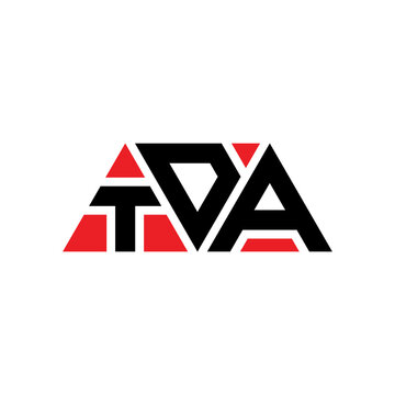 TDA triangle letter logo design with triangle shape. TDA triangle logo design monogram. TDA triangle vector logo template with red color. TDA triangular logo Simple, Elegant, and Luxurious Logo...