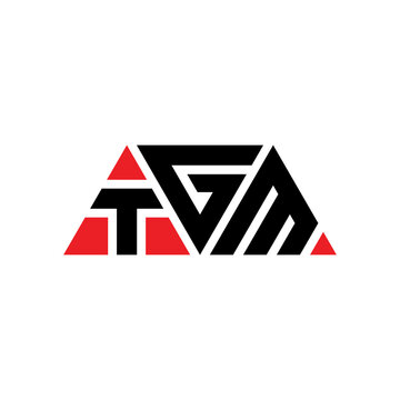 TGM triangle letter logo design with triangle shape. TGM triangle logo design monogram. TGM triangle vector logo template with red color. TGM triangular logo Simple, Elegant, and Luxurious Logo...