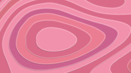 Luxury pink papercut circle background. Light pink curve line background. Smooth gradient Vector illustration. 