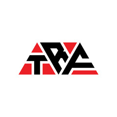 TRF triangle letter logo design with triangle shape. TRF triangle logo design monogram. TRF triangle vector logo template with red color. TRF triangular logo Simple, Elegant, and Luxurious Logo...