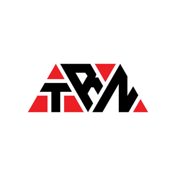 TRN triangle letter logo design with triangle shape. TRN triangle logo design monogram. TRN triangle vector logo template with red color. TRN triangular logo Simple, Elegant, and Luxurious Logo...