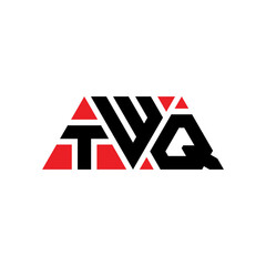 TWQ triangle letter logo design with triangle shape. TWQ triangle logo design monogram. TWQ triangle vector logo template with red color. TWQ triangular logo Simple, Elegant, and Luxurious Logo...