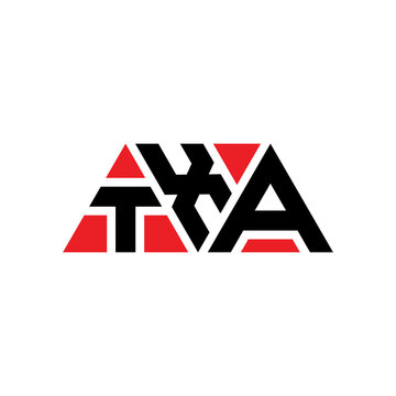 TXA triangle letter logo design with triangle shape. TXA triangle logo design monogram. TXA triangle vector logo template with red color. TXA triangular logo Simple, Elegant, and Luxurious Logo...